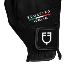Handschoenen van technische stof Equestro X FISE Zwart Handschoenen van technische stof Equestro X FISE Zwart