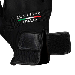 Handschoenen van technische stof Equestro X FISE Zwart Handschoenen van technische stof Equestro X FISE Zwart