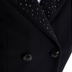 Frac femme Equestro en tissu technique avec strass Noir