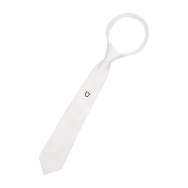 Cravate de concours Equestro en nid d'abeille Blanc