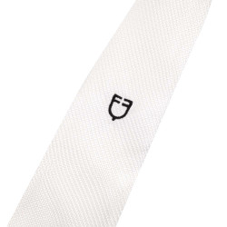 Cravate de concours Equestro en nid d'abeille Blanc