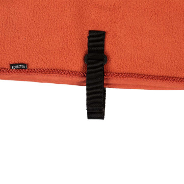 Couverture polaire Equestro pour cheval jouet Rouge brique Couverture polaire Equestro pour cheval jouet Rouge brique
