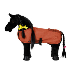 Couverture polaire Equestro pour cheval jouet Rouge brique Couverture polaire Equestro pour cheval jouet Rouge brique
