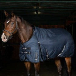 Couverture d'extérieur Equestro Nevada 250g tissu ripstop Marine Bleu marine Couverture d'extérieur Equestro Nevada 250g tissu ripstop Marine Bleu marine
