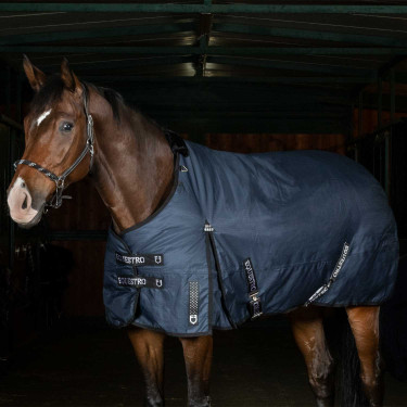 Couverture d'extérieur Equestro Nevada 250g tissu ripstop Marine Bleu marine Couverture d'extérieur Equestro Nevada 250g tissu ripstop Marine Bleu marine