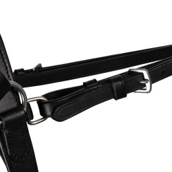 Lederen springriem Supreme Zwart