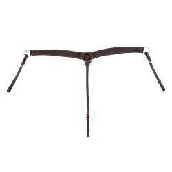 Collier de chasse western Lakota en cuir Huilé Marron