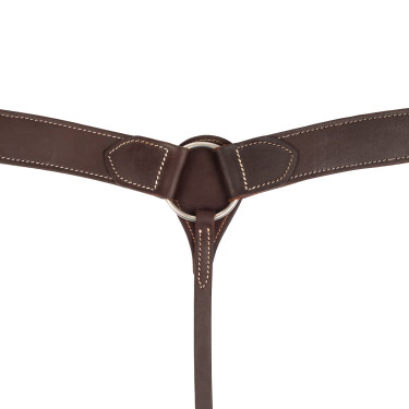 Collier de chasse western Lakota en cuir Huilé Marron