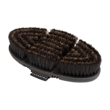Brosse souple naturelle flexible Equestro Noir Brosse souple naturelle flexible Equestro Noir