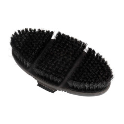 Brosse Equestro flexible avec poils courts synthétiques Noir Brosse Equestro flexible avec poils courts synthétiques Noir