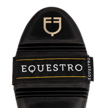 Brosse de pansage Equestro flexible à poils souples Naturel Marron