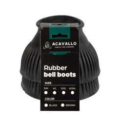 Cloches en caoutchouc Acavallo avec logo Noir Cloches en caoutchouc Acavallo avec logo Noir
