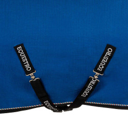 Chemise de box Equestro x FISE en tissu nid d’abeille Bleu de savoie Chemise de box Equestro x FISE en tissu nid d’abeille Bleu de savoie
