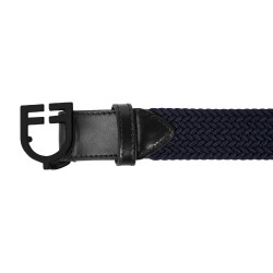 Elastische Equestro-riem met zwarte logogesp