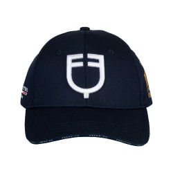 Casquette unisexe Equestro x FISE Marine blazer Bleu marine