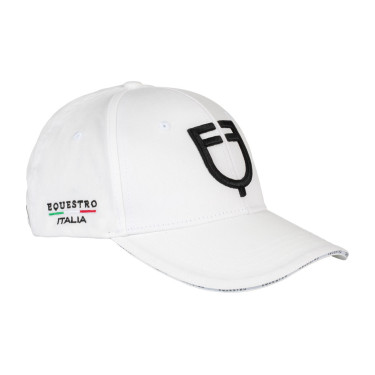 Casquette unisexe Equestro x FISE Blanc