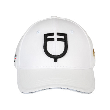Casquette unisexe Equestro x FISE Blanc