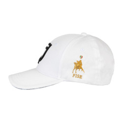 Casquette unisexe Equestro x FISE Blanc