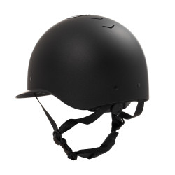 Equestro Azael Stone dames paardrijcap met brede klep Equestro Azael Stone dames paardrijcap met brede klep