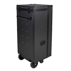 Casiers sellerie Equestro matériel noir 65×62×138 cm Noir brillant