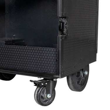Zadelkast Equestro zwart materiaal 65×62×138 cm Glanzend zwart