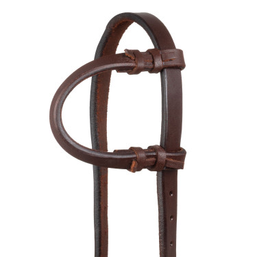 Westernhoofdstel Pool’s one-ear gespen German Buckles Geolied Bruin