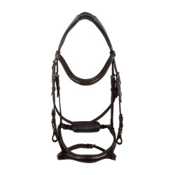 Bridon d’équitation Supreme cuir, muserolle anatomique