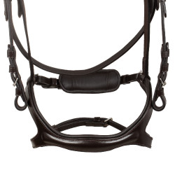 Bridon d’équitation Supreme cuir, muserolle anatomique