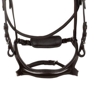 Bridon d’équitation Supreme cuir, muserolle anatomique