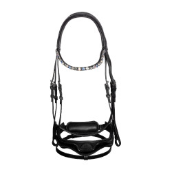 Bridon Moulin Rouge Acavallo en cuir de veau Noir
