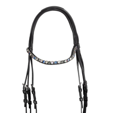 Bridon Moulin Rouge Acavallo en cuir de veau Noir
