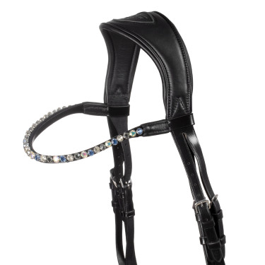 Bridon Moulin Rouge Acavallo en cuir de veau Noir