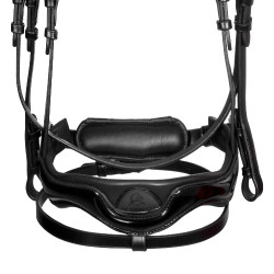Bridon Moulin Rouge Acavallo en cuir de veau Noir