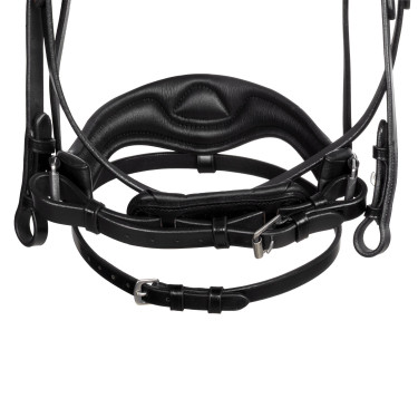 Bridon Moulin Rouge Acavallo en cuir de veau Noir