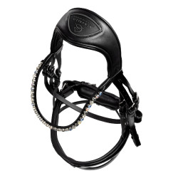 Bridon Moulin Rouge Acavallo en cuir de veau Noir