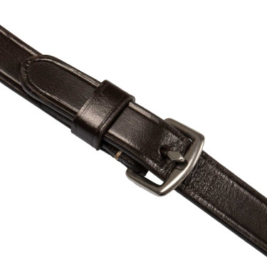 Bridon mexicain Supreme avec muserolle anatomique Marron foncé