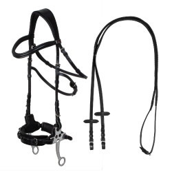 Hackamore-hoofdstel Supreme Zwart