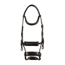 Comfitec anatomisch lederen Equestro hoofdstel Donkerbruin Comfitec anatomisch lederen Equestro hoofdstel Donkerbruin