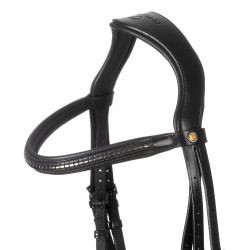 Bridon anglais Equestro noir en cuir Noir