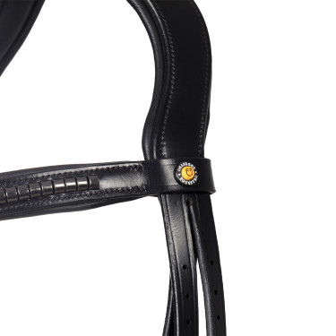 Bridon anglais Equestro noir en cuir Noir