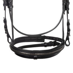 Bridon anglais Equestro noir en cuir Noir