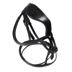 Bridon anglais Equestro noir en cuir Noir