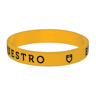 Bracelet silicone Equestro Jaune / noir