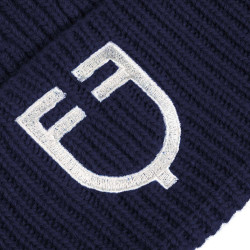 Uniseks ribgebreide muts Equestro x FISE Marineblazer Marineblauw Uniseks ribgebreide muts Equestro x FISE Marineblazer Marineblauw