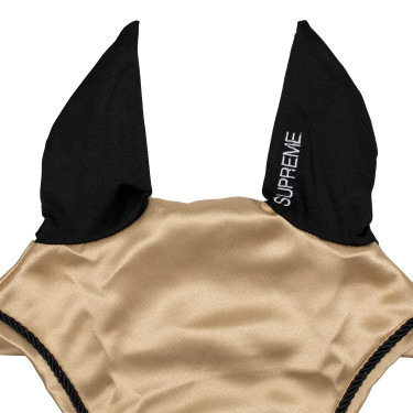 Bonnet satin Supreme avec oreilles élastiques Beige