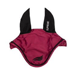 Bonnet satin Supreme avec oreilles élastiques Bordeaux