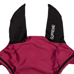 Bonnet satin Supreme avec oreilles élastiques Bordeaux