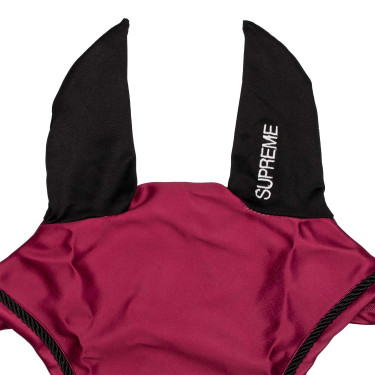 Bonnet satin Supreme avec oreilles élastiques Bordeaux