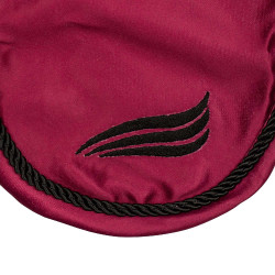 Bonnet satin Supreme avec oreilles élastiques Bordeaux