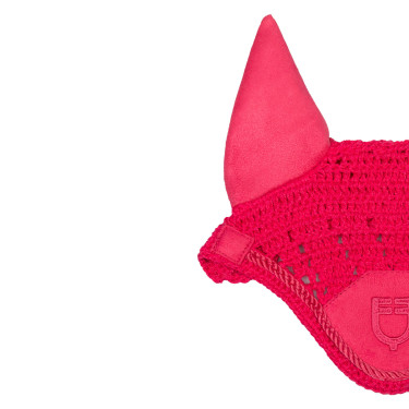 Oornet voor hobbyhorse Equestro Fuchsia Roze